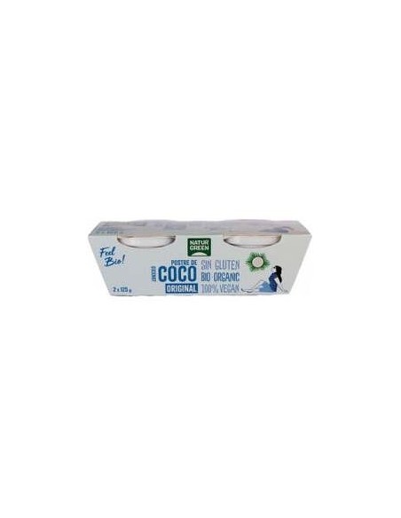 Naturgreen Postre Ecológico De Coco Original 2X125G