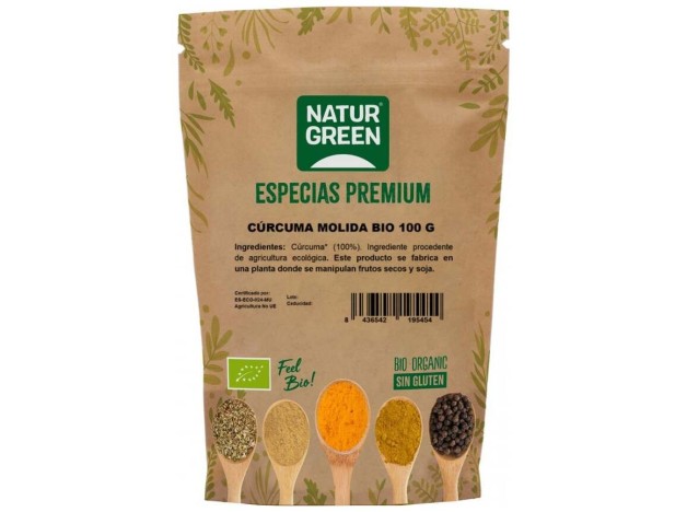 Naturgreen Curcuma Molida Sin Gluten Bio 100G