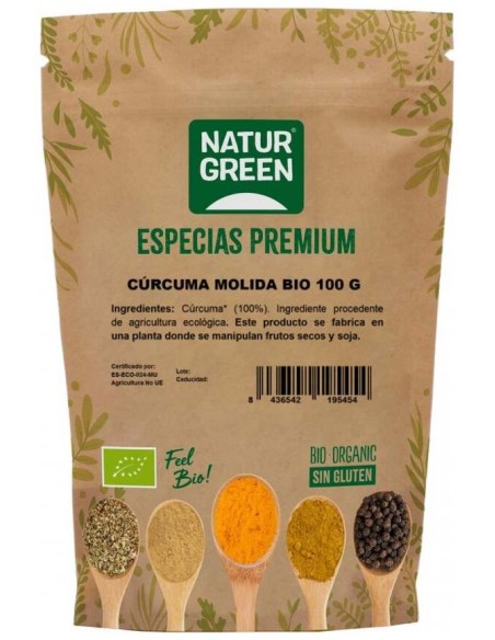 Naturgreen Curcuma Molida Sin Gluten Bio 100G