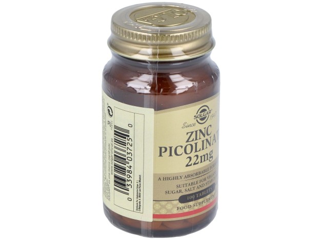 Solgar Picolinato De Zinc 22Mg 100Comp