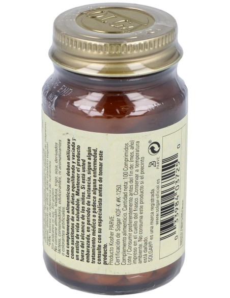 Solgar Picolinato De Zinc 22Mg 100Comp
