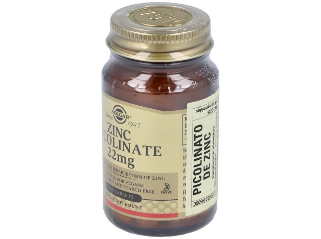 Solgar Picolinato De Zinc 22Mg 100Comp