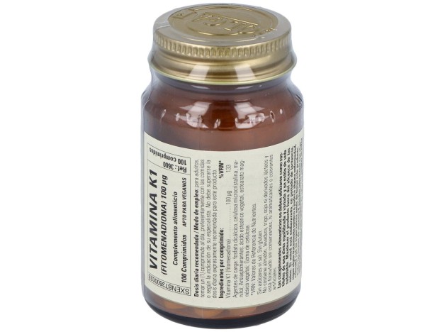 Vitamina K Natural 100Mcg. 100Comp.
