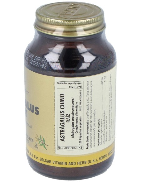 Solgar Astragalus Chino (Astragalus Membra.) 100Cap