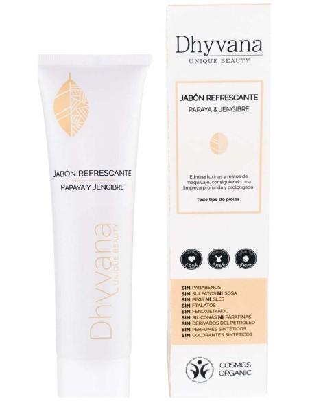 Jabón Refrescante Dhyvana Unique Beauty® Papaya Y Jengibre 100Ml