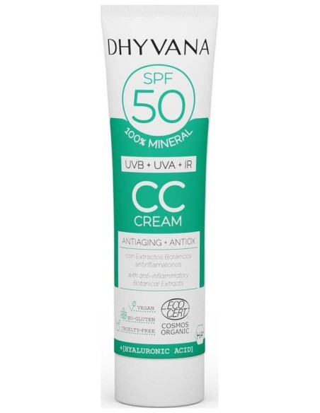 Dhyvana Solar Spf50 Color Con Acido Hialuronico 50Ml