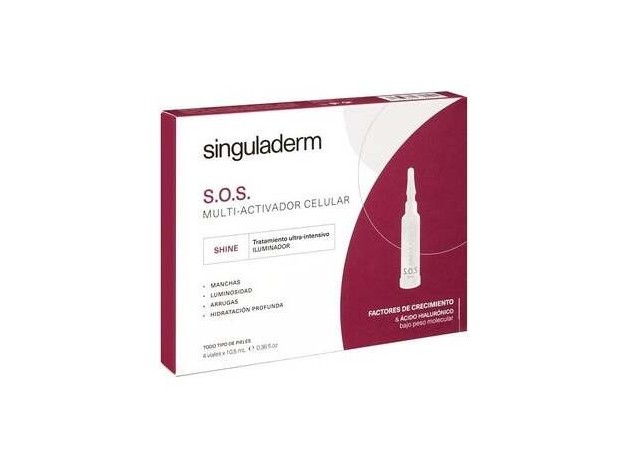 Singuladerm S.O.S Shine 4 Viales X 10,5 Ml