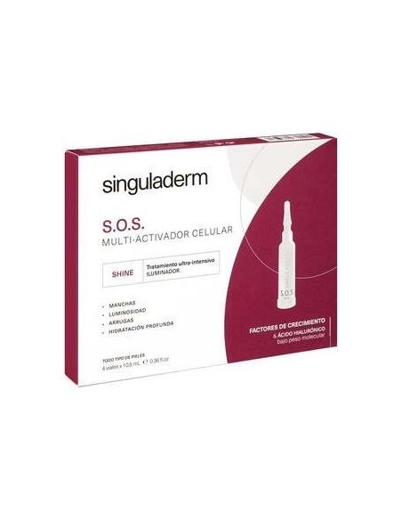 Singuladerm S.O.S Shine 4 Viales X 10,5 Ml