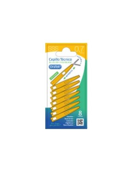 Oratek Cepillo Interdental Retractil 0_7 Mm Blister 8 Unidades