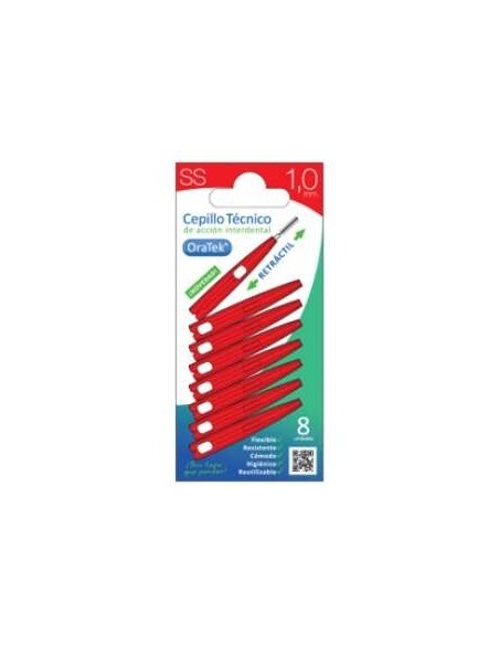 Oratek Cepillo Interdental Retractil 1 Mm Blister 8 Unidades