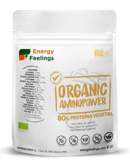 Energy Feelings Organic Aminopower 80% Neutro 500G