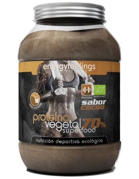 Energy Feelings Proteína Vegetal 70% Cacao 1,5Kg