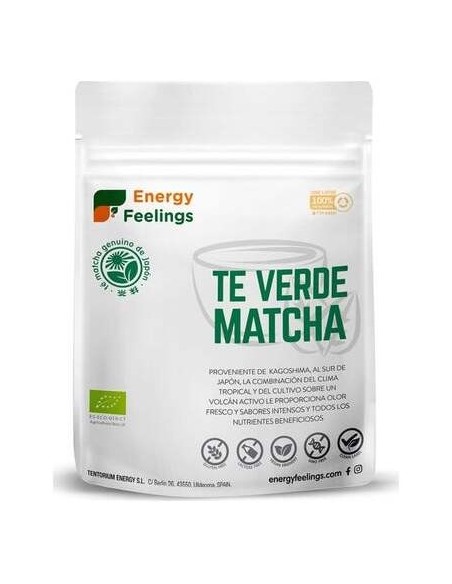 Energy Feelings Te Verde Matcha Polvo Eco Vegan Sin Gluten 100G