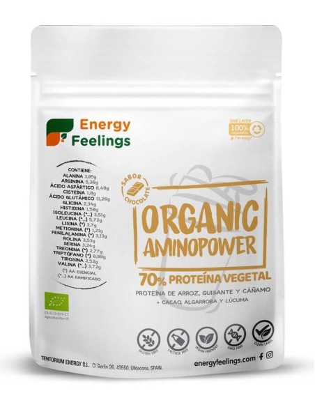 Energy Feelings Organic Aminopower 73% Chocolate 200G