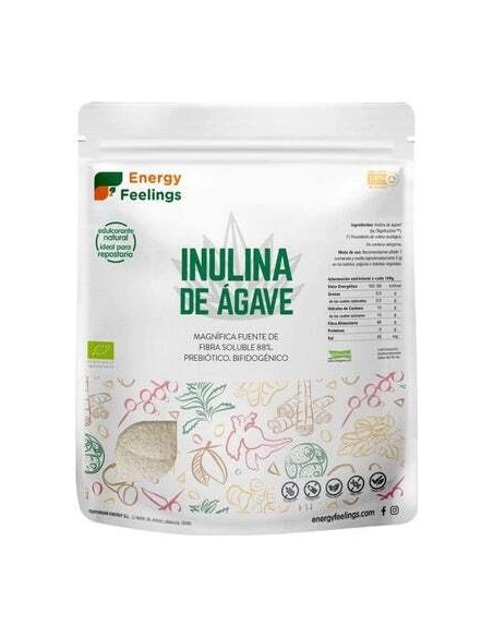 Energy Feelings Inulina Agave Polvo Eco Vegan Sin Gluten 500G