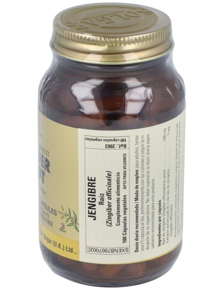 Jengibre (Zingiber Officinali.) 520Mg. Fp 100Cap.