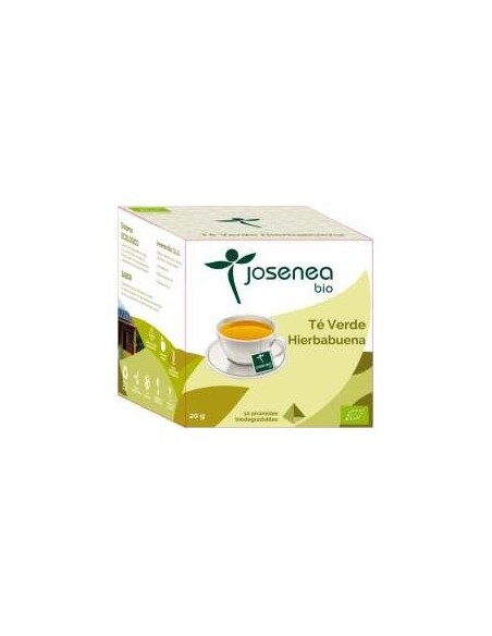 Josenea Té Verde Hierbabuena Bio 10 Pirámides En Sobre