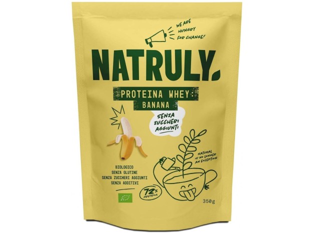 Natruly Proteina Whey 72% Banana Bio 350G