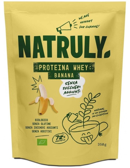 Natruly Proteina Whey 72% Banana Bio 350G