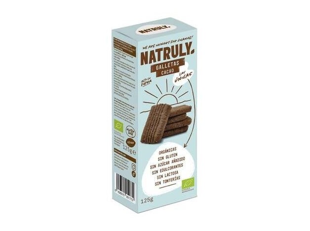 Natruly Galletas Cacao Sin Gluten Bio 125G