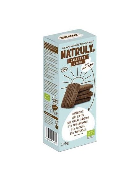 Natruly Galletas Cacao Sin Gluten Bio 125G