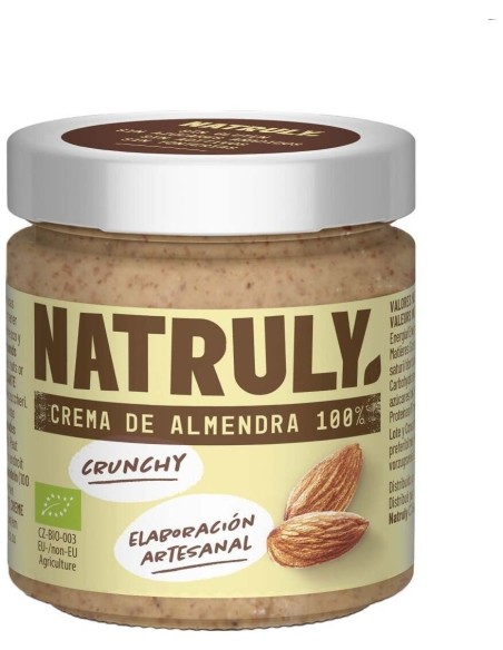 Natruly Crema Almendras Eco Sin Gluten 200G