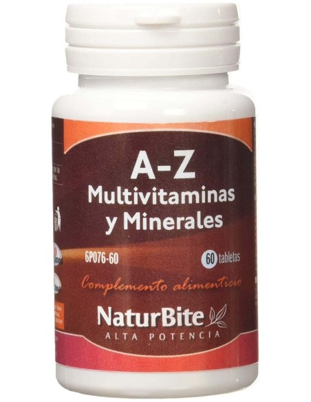 Naturbite A-Z Multivitaminas Y Minerales 60 Tabs