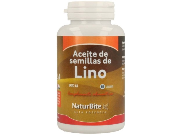 Naturbite Aceite Semillas Lino 1000Mg 60Caps