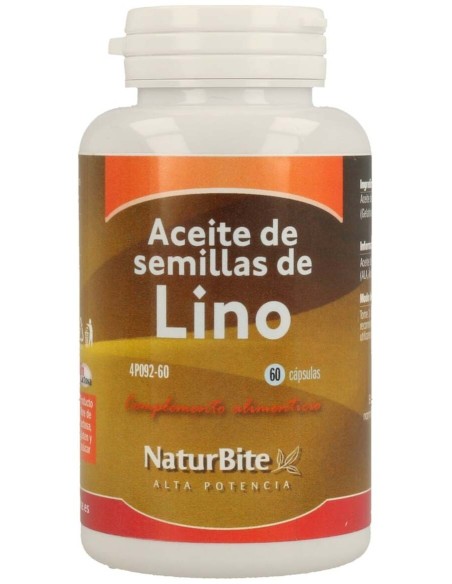 Naturbite Aceite Semillas Lino 1000Mg 60Caps