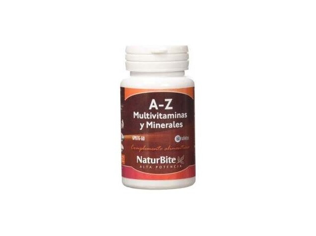 Naturbite A-Z Multivitaminas Y Minerales 60 Tabs
