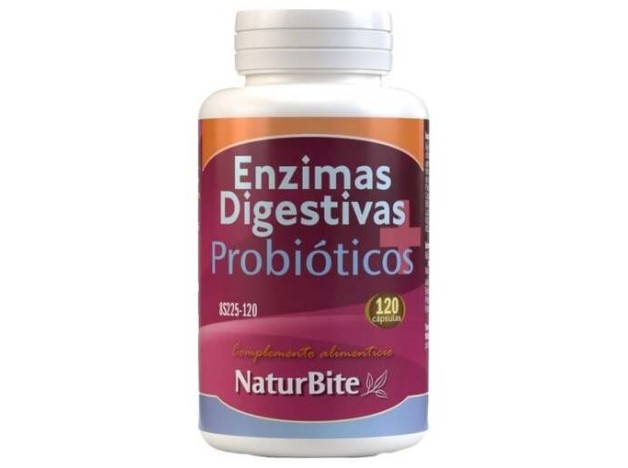 Naturbite Enzimas Digestivas+Probioticos 120Caps