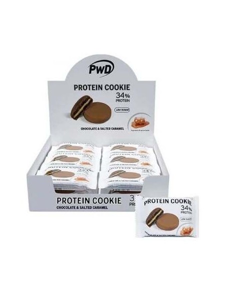 Pwd Nutrition Protein Cookies Chocolate %26 Salted Caramel 18X30G