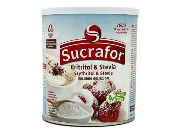 Sucrafor (Eritritol Y Stevia) 500Gr.