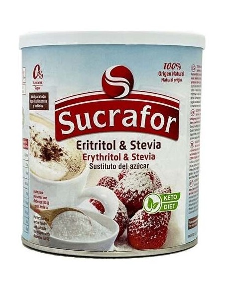 Sucrafor (Eritritol Y Stevia) 500Gr.