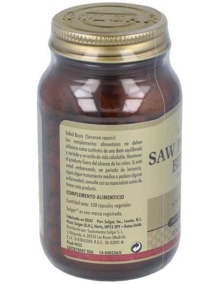 Sabal (Saw Palmeto)(Serenoa Rep) 100Veg