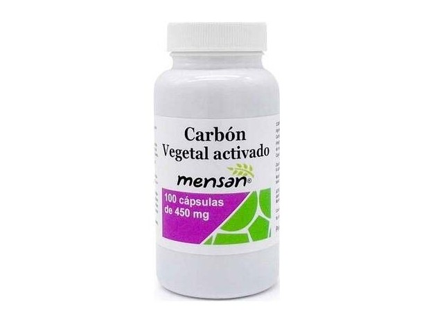 Mensan Carbon Vegetal Activado 450Mg 100Caps