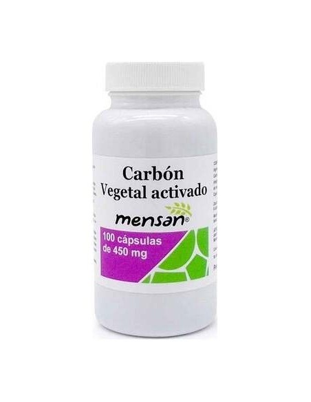 Mensan Carbon Vegetal Activado 450Mg 100Caps