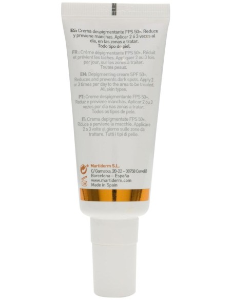Martiderm Pigment Zero Crema Despigmentante Fps 50+, 40 Ml