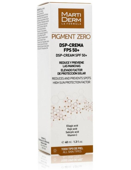 Martiderm Pigment Zero Crema Despigmentante Fps 50+, 40 Ml