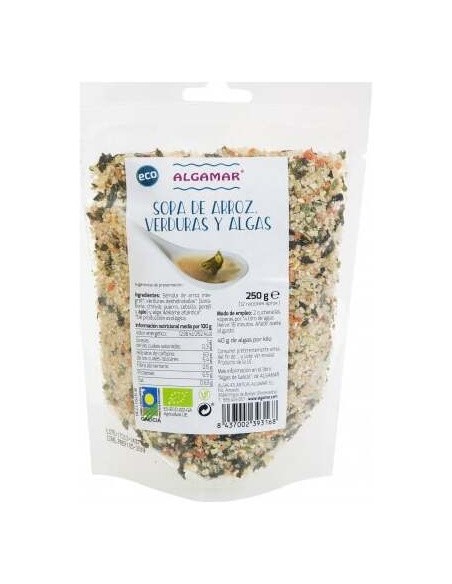Algamar Sopa Arroz Verdura Algas Eco 250G