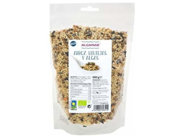 Algamar Arroz Lentejas Algas 500G