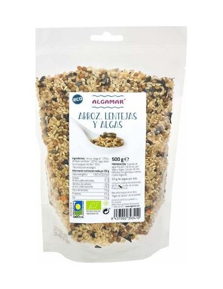 Algamar Arroz Lentejas Algas 500G