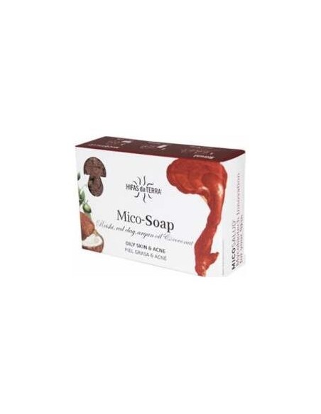 Jabon Reishi Argan Arcilla Roja Y Coco - Hifas Da Terra - 150 Gramos