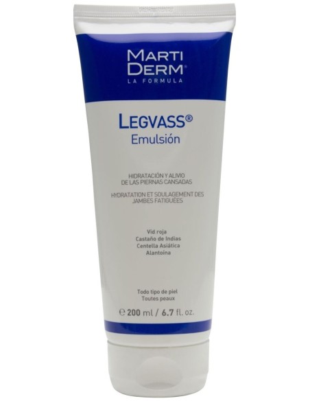 Martiderm Legvass Emulsión Hidratación Y Alivio De Piernas Cansadas, 200 Ml