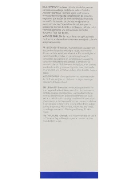 Martiderm Legvass Emulsión Hidratación Y Alivio De Piernas Cansadas, 200 Ml