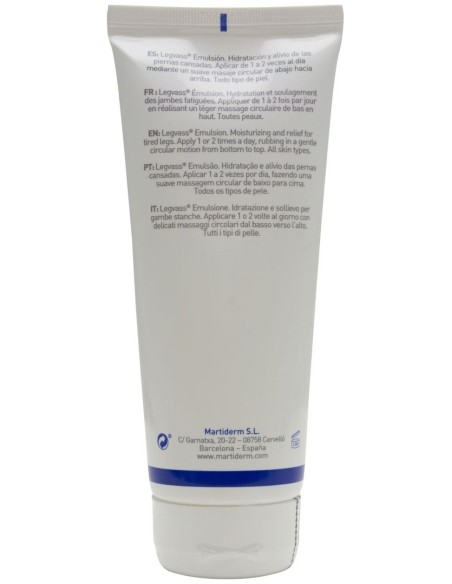Martiderm Legvass Emulsión Hidratación Y Alivio De Piernas Cansadas, 200 Ml