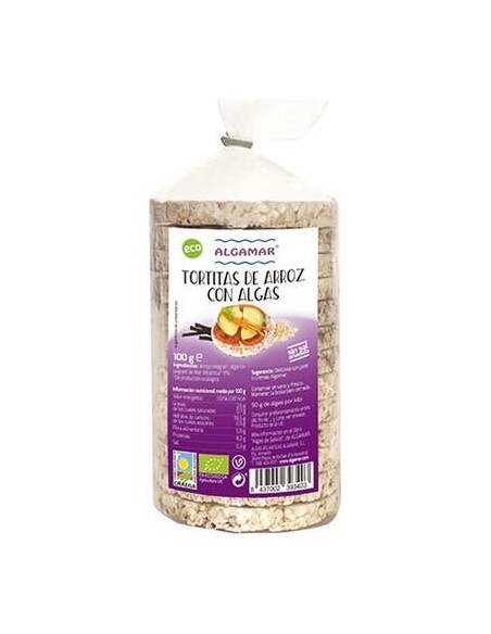 Algamar Tortitas De Arroz Y Algas Bio 100G