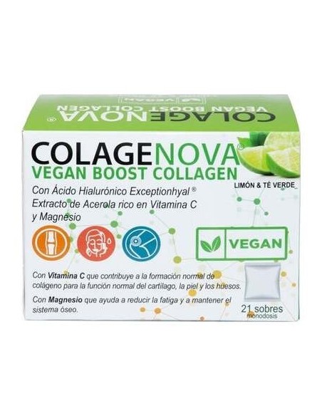 Colagenova Vegan Boost Te Verde+Limon 21Sbrs.