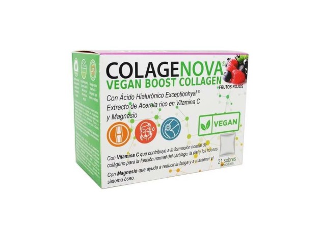Colagenova Vegan Boost Frutos Rojos 21 Sobres