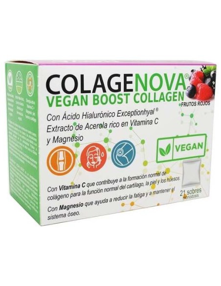 Colagenova Vegan Boost Frutos Rojos 21 Sobres